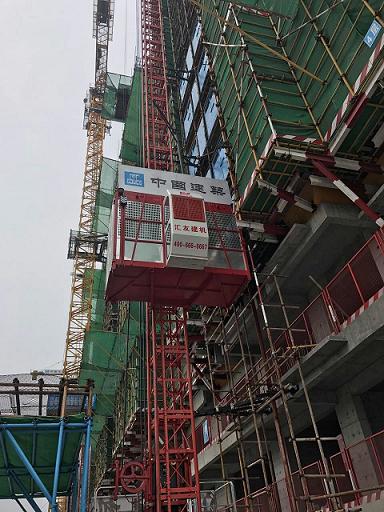 汇友建机19台变频SC200/200施工升降机效力“中国建筑”施工项目